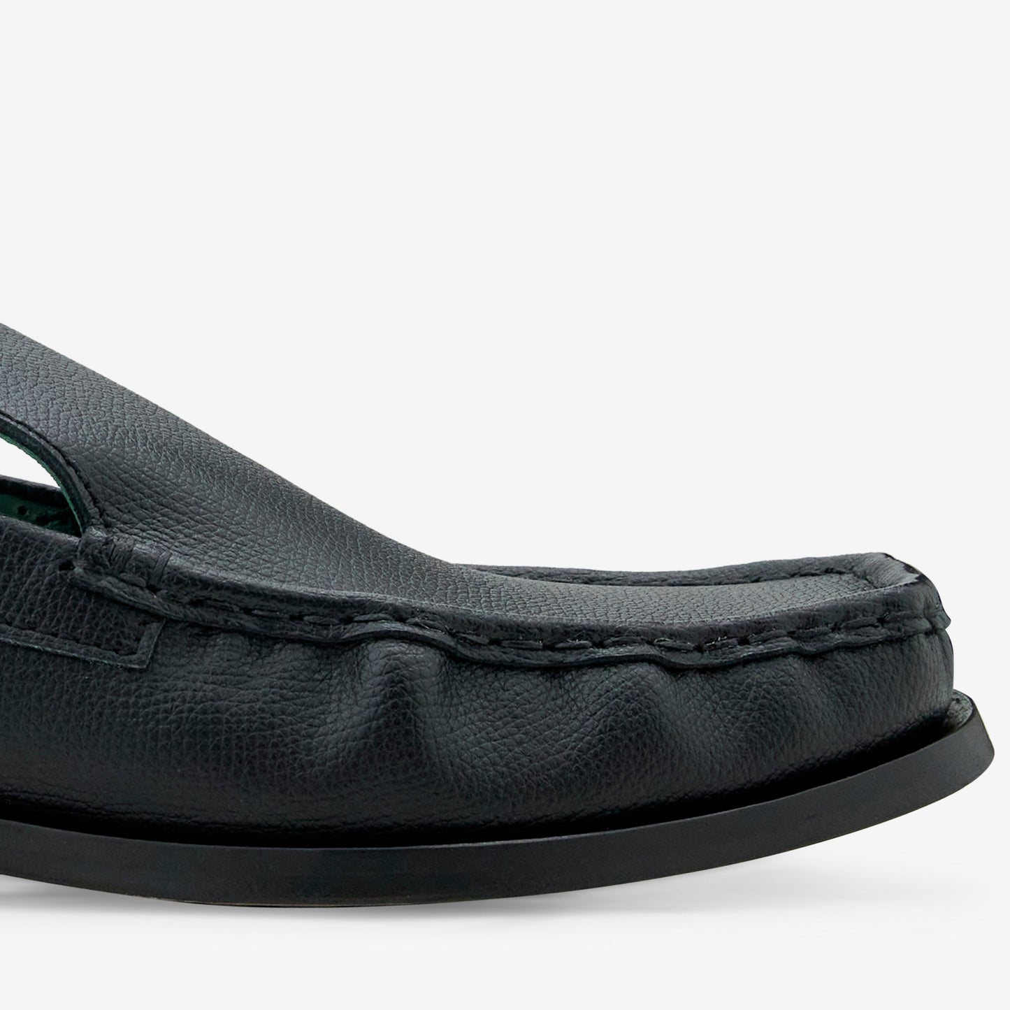 Michel Mocassin Black Grain Leather