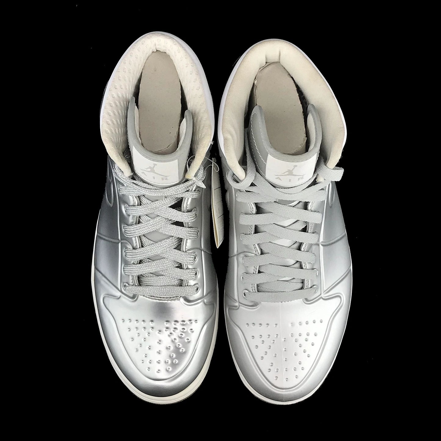 Nike Air Jordan 1 Retro Anodized Silver Chrome SAMPLE New Size 9