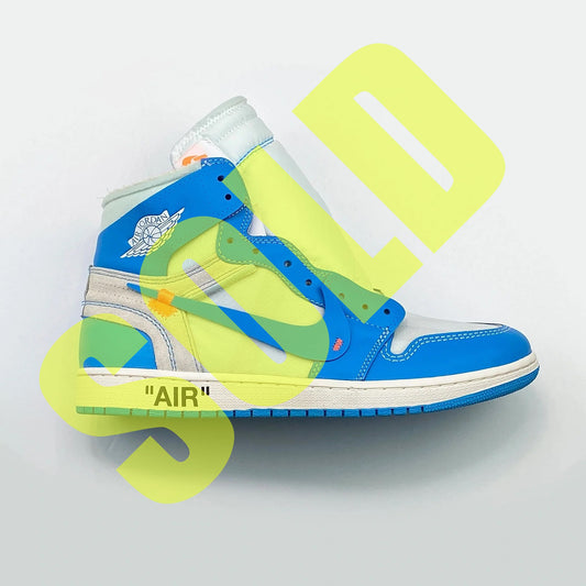 Nike Air Jordan 1 Off White UNC Size 10.5