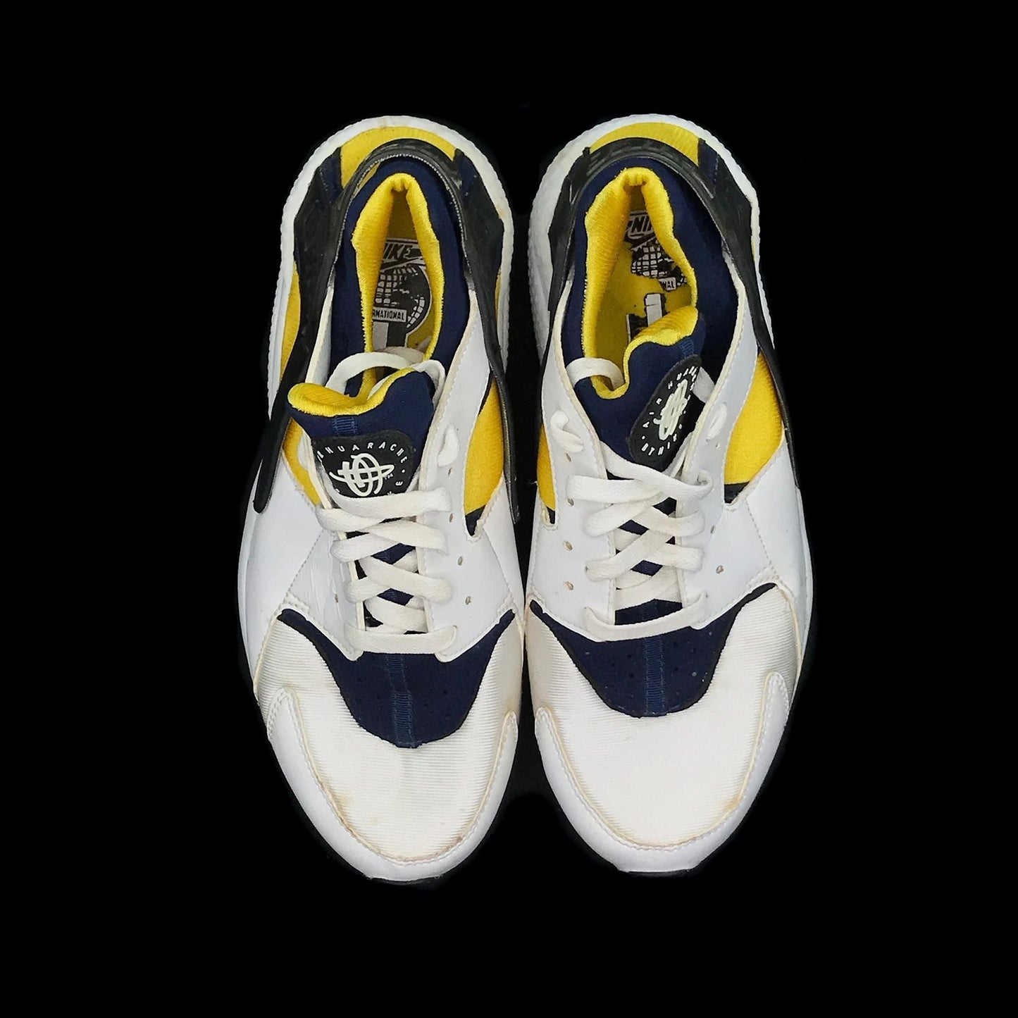 Nike Air Huarache Run International 2003 Navy/Yellow Sample 9