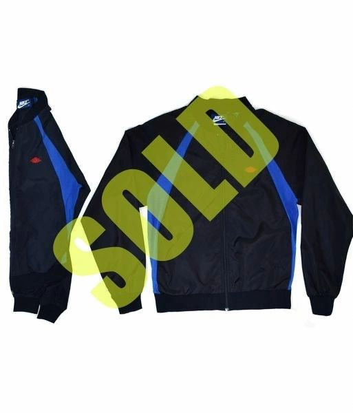 Nike Air Jordan 1 1985 OG Black/Blue Nylon Jackets Size M, L
