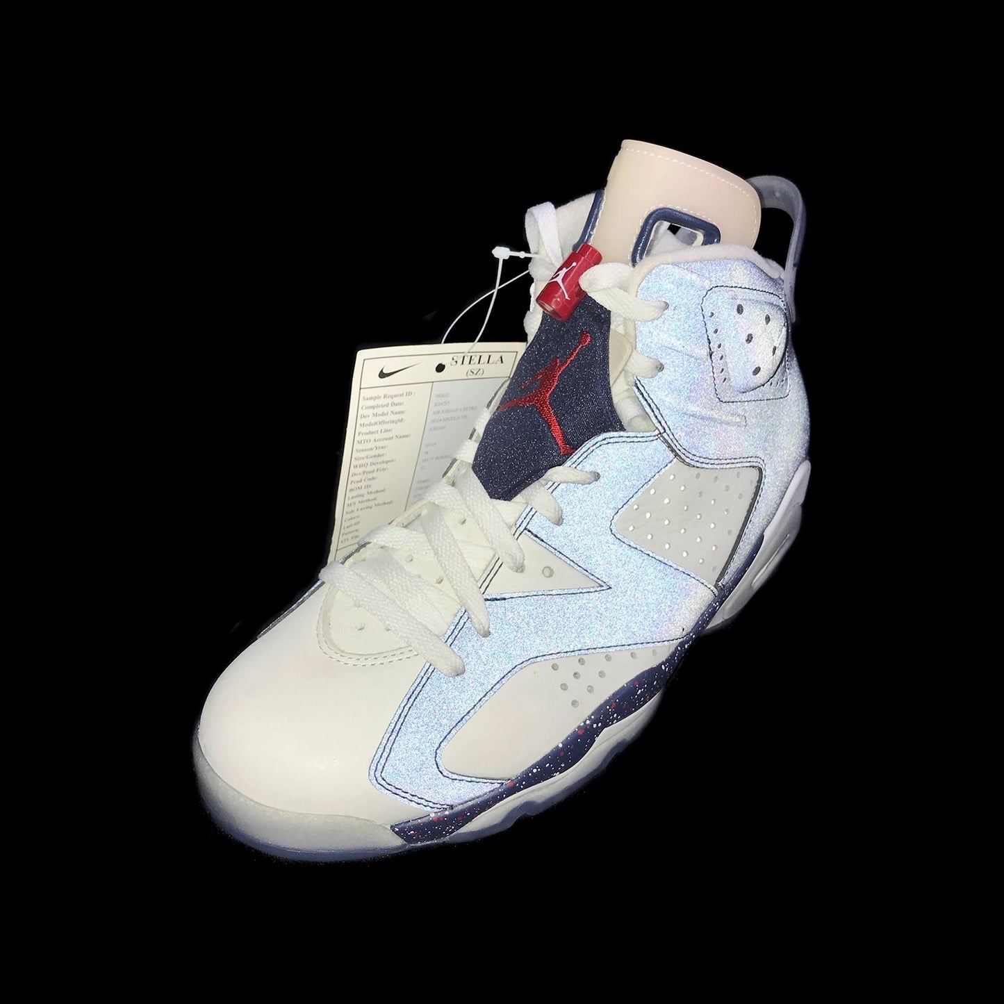 Nike Air Jordan 6 VI Retro Sample USA Soccer 3M Display Shoe Size 9
