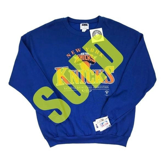 New York Knicks Large Graphic 90's Sweatshirt NEW