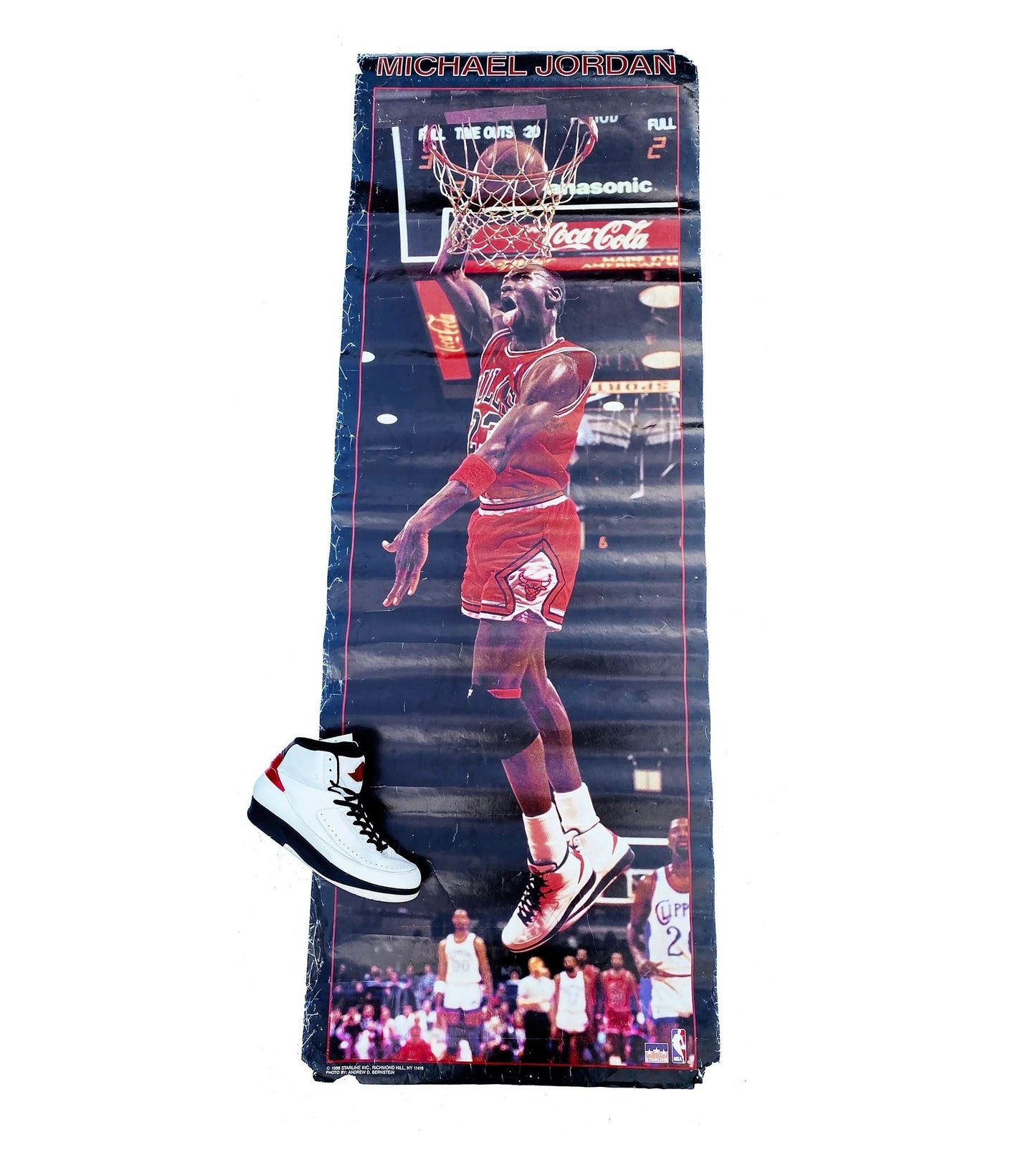 Michael Jordan Lifesize Door Poster Original Starline 1988