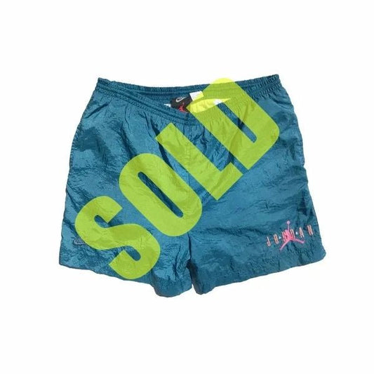 Nike Air Jordan 6 VI 1991 Teal Lined Swimming Trunks Youth Size XL