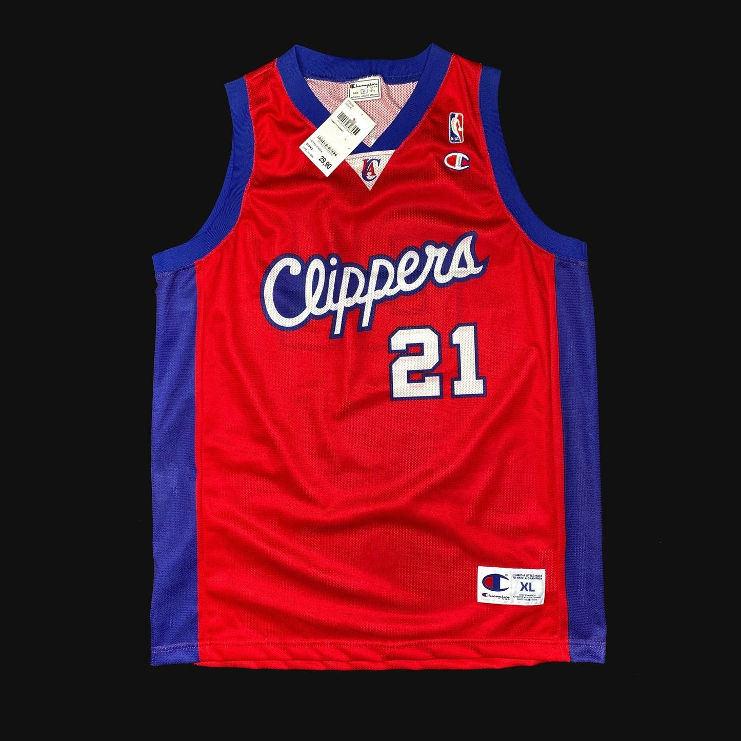 Los. Angeles Clippers Darius Miles Champion Euro Style Jersey NEW