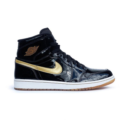 Nike Air Jordan 1 Black/Gold PL Patent 2013 Sample