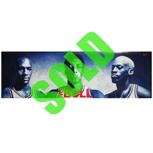Nike Air Jordan "NO BULL" 1996 Poster featuring Rodman & Pippen NEW