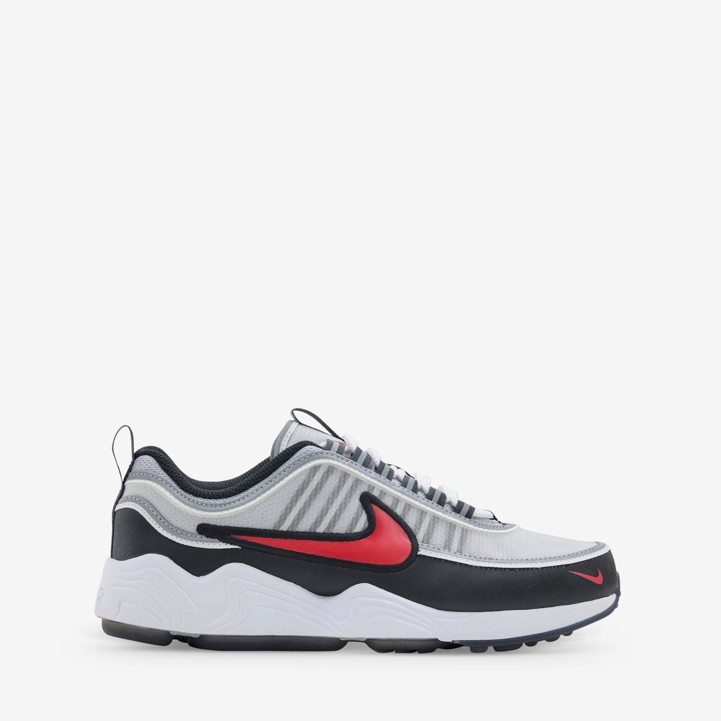 Air Zoom Spiridon Metallic Silver | Sport Red | Black | White