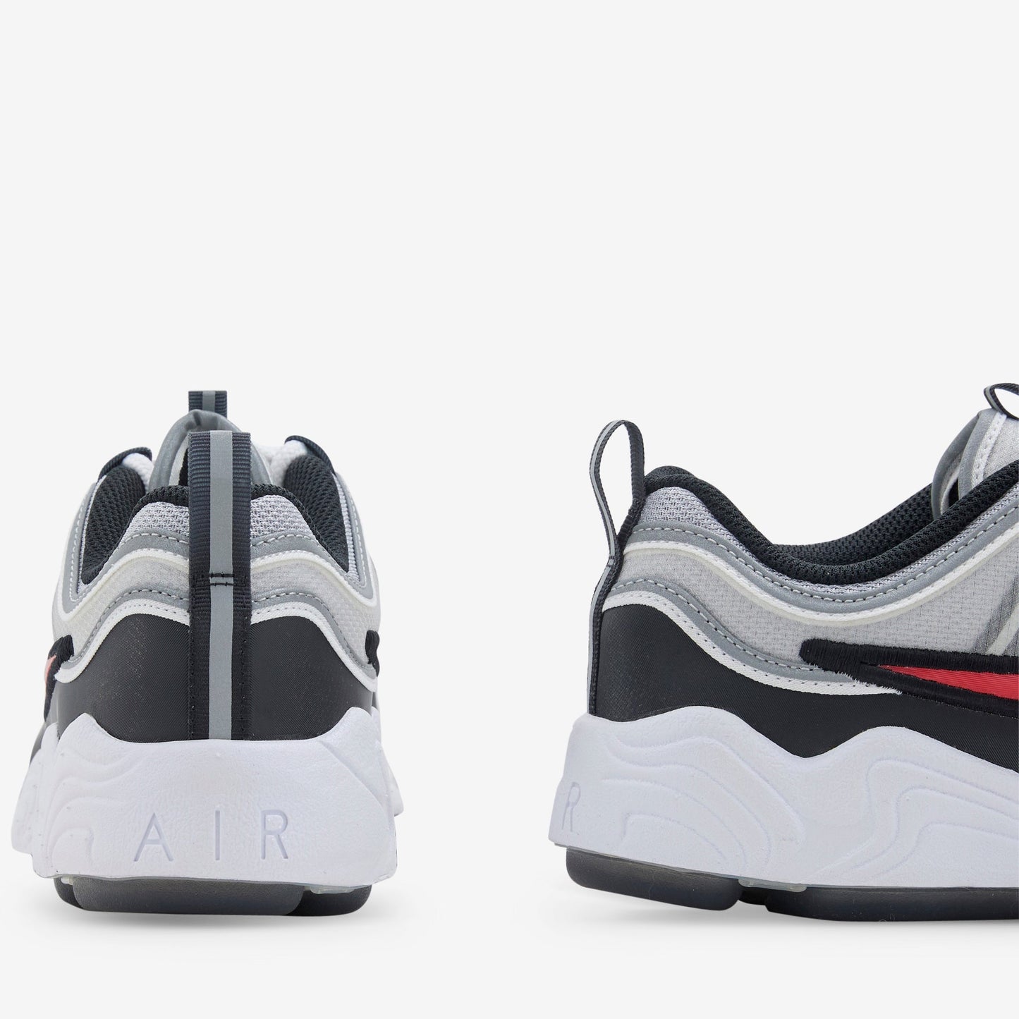 Air Zoom Spiridon Metallic Silver | Sport Red | Black | White