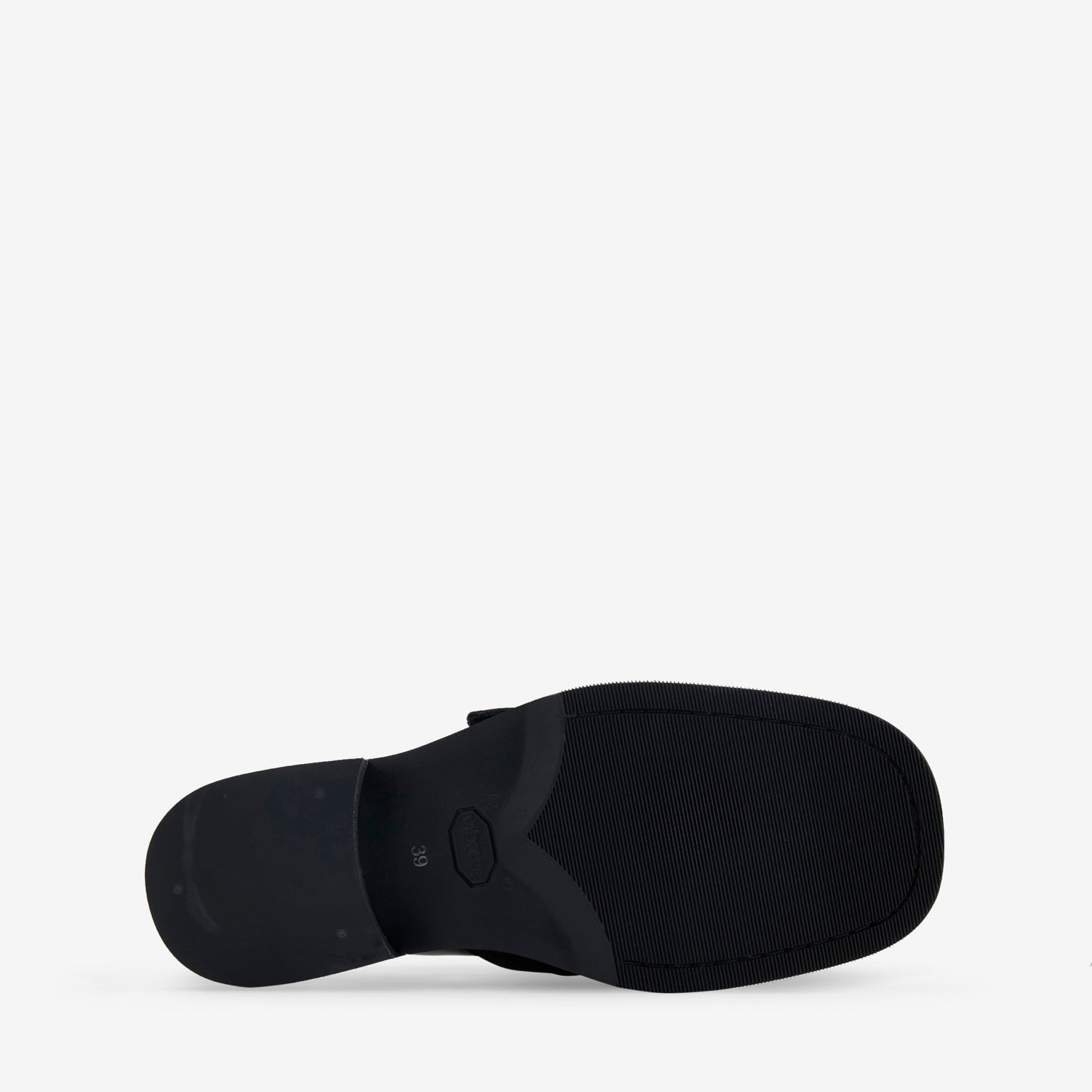 Camion Mule Black Leather